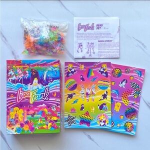 VTG Lisa Frank near complete open box bead set